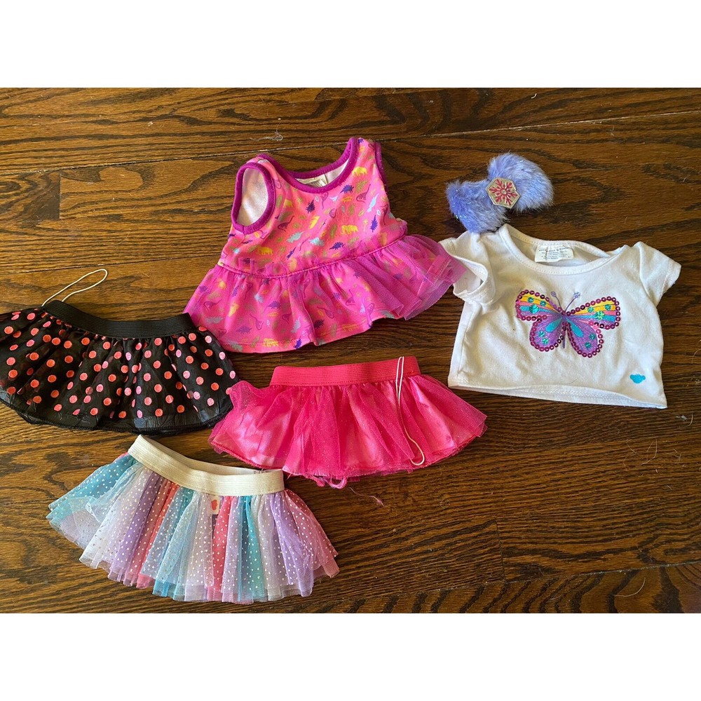 Build a Bear clothing lot girl party dress skirts butterfly top Outfits Nice!